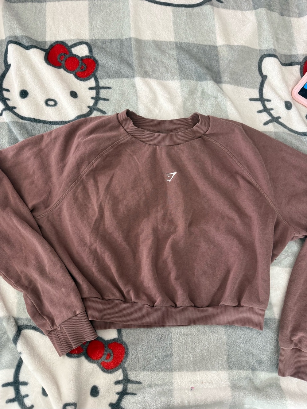 Gymshark Mauve Cropped Crewneck Sweatshirt - Women